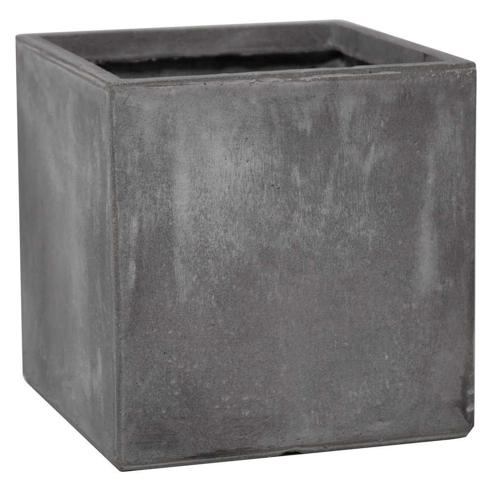 30cm Fibrecotta Cement Cube Pot Planter